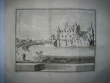 59 / Wijk bij Duurstede het Kasteel  Kopergravure 1736 beschikbaar voor biedingen