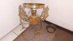 Olielamp, antieke hanglamp majolica E, Ophalen of Verzenden