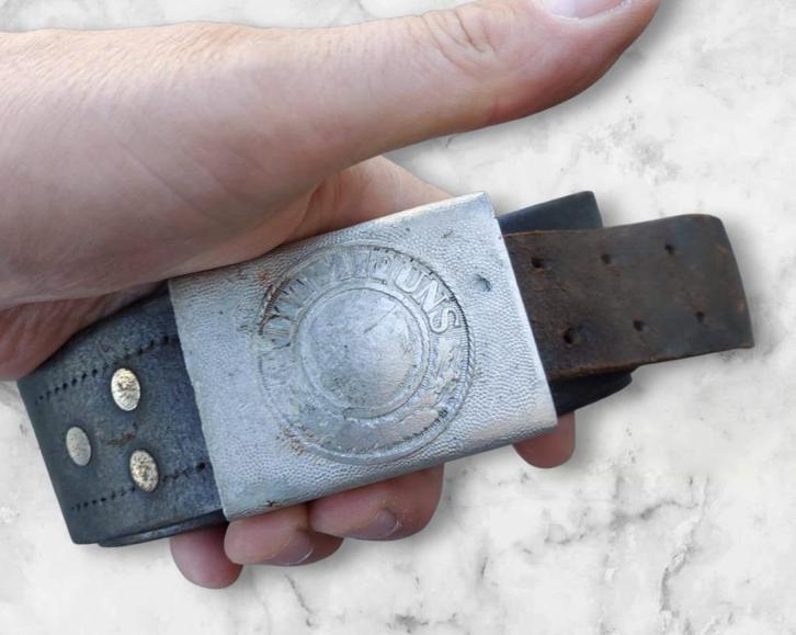 Duitse WO2 Wehrmacht koppelslot met riem, Verzamelen, Militaria | Tweede Wereldoorlog, Overige typen, Duitsland, Ophalen of Verzenden