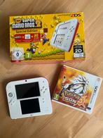 2DS + New Super Mario Bos.2 + Pokemon Sun, Spelcomputers en Games, Spelcomputers | Nintendo 2DS en 3DS, Ophalen of Verzenden, Zo goed als nieuw