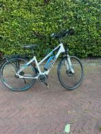 E-bike Merida toerfiets wit met blauwe accenten, Gebruikt, 47 tot 50 cm, Ophalen, Overige merken