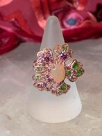 Opaal edelopaal toermalijn roze diopsiet succes eyecatcher, Sieraden, Tassen en Uiterlijk, Ringen, Nieuw, Ophalen of Verzenden
