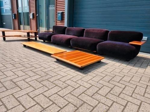 Cassina Pianura zithoek set in Velvet - Mario Bellini, Huis en Inrichting, Fauteuils, Gebruikt, 75 tot 100 cm, Ophalen of Verzenden