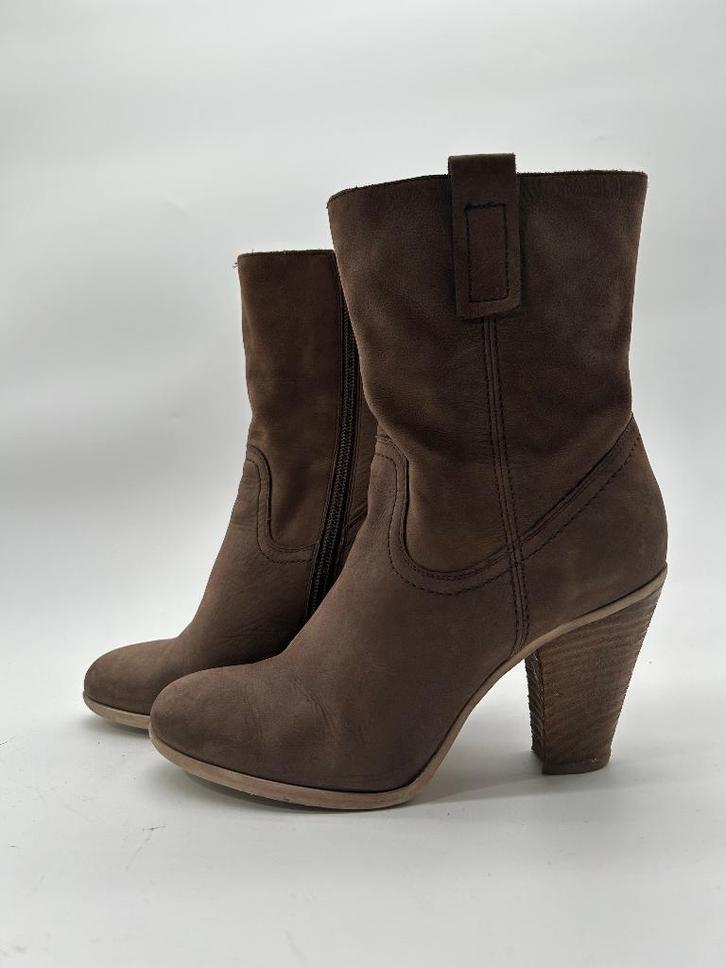 Bruno Premi, maat 38 elegante bruine laarsjes., Kleding | Dames, Schoenen, Zo goed als nieuw, Lage of Enkellaarzen, Bruin, Ophalen of Verzenden