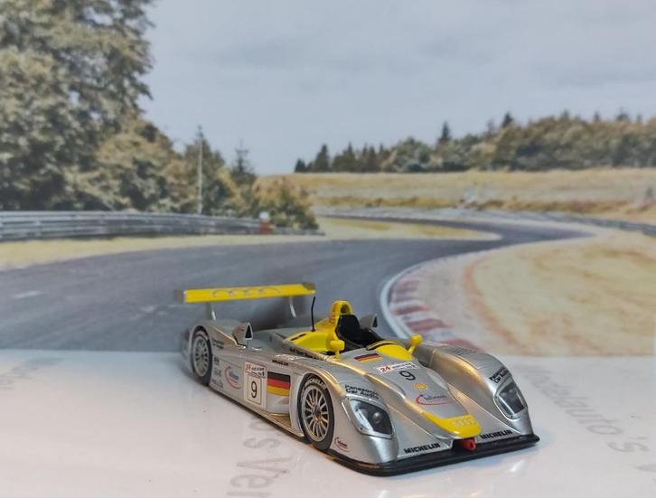 1:43 Audi R8 Roadster #9 Le Mans 2000; Onyx: XLM059, Hobby en Vrije tijd, Modelauto's | 1:43, Zo goed als nieuw, Auto, Overige merken
