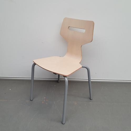 EromesMarko schoolstoel - ahorn kleur houten zitting, Huis en Inrichting, Stoelen, Gebruikt