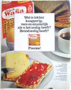 4 vintage advertenties reclames Wasa knackebrod 1966-69, Overige typen, Gebruikt, Ophalen