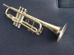 Hirsbrunner Crown trompet, Muziek en Instrumenten, Blaasinstrumenten | Trompetten, Ophalen, Gebruikt, Bes-trompet, Met koffer