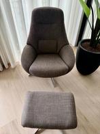 Bolia Saga Fauteuil + 1 Saga poef (Brons / bruin), Huis en Inrichting, Fauteuils, Ophalen, 75 tot 100 cm, Zo goed als nieuw, 75 tot 100 cm