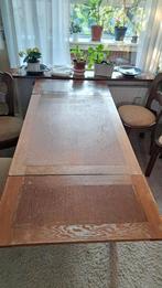 Houten Eettafel met Stoelen (eikenhout), Ophalen, Gebruikt, Eikenhout, 50 tot 100 cm