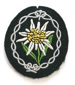 Gebirgsjäger Edelweiss Embleem, Verzenden, Landmacht, Duitsland, Embleem of Badge