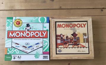 2x monopoly, 1x hout, 1x modern, als nieuw beschikbaar voor biedingen