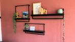 Wandplanken zwart - set van 3, Huis en Inrichting, Woonaccessoires | Wandplanken en Boekenplanken, Ophalen, Zo goed als nieuw