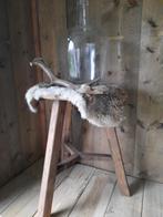 Houten kruk krukje atelierkruk pianokruk kruk tafeltje stoer, Ophalen, Gebruikt, Hout