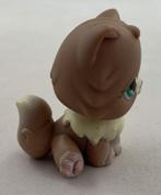 Littlest Pet Shop # 371 Persian Cat LPS Brown Cream Kitten C, Gebruikt, Ophalen of Verzenden