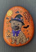 Halloween steen cairn terrier met houdertje, Ophalen of Verzenden, Nieuw