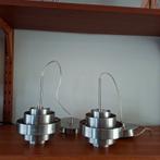 2 vintage pendant lampen by besselink, Ophalen of Verzenden, Metaal, Minder dan 100 cm