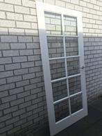 Houten binnendeur met glas en beslag, Doe-het-zelf en Verbouw, Deuren en Horren, Ophalen, Gebruikt, Binnendeur, Glas