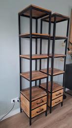 2 prachtige boeken kasten met 2 lades., Huis en Inrichting, Kasten | Boekenkasten, Ophalen, Zo goed als nieuw, 25 tot 50 cm, 150 tot 200 cm
