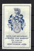 1995 Oostvoorne hotel cafe rest 'T WAPEN VAN MARION, Ophalen of Verzenden, Nederland