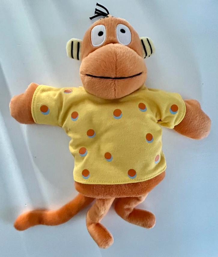 Leuke aap handpop., Kinderen en Baby's, Speelgoed | Knuffels en Pluche, Nieuw, Overige typen, Ophalen of Verzenden