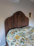 Compleet zgan tweepersoonsbed/ledikant met hoofdboord., Ophalen, Bruin, Tweepersoons, Zo goed als nieuw