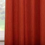 26. Soepel vallende gordijnen oranjerood, Huis en Inrichting, Stoffering | Gordijnen en Lamellen, Nieuw, 100 tot 150 cm, Rood