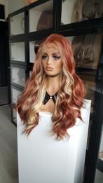 Luxe Lace Pruik: Koper en Blond - Slag - Babyhaar -, Ophalen of Verzenden, Nieuw, Pruik of Haarverlenging