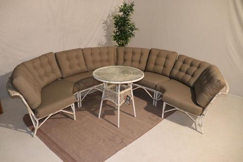 4so avignon hoekbank #78, Tuin en Terras, Tuinsets en Loungesets, Zo goed als nieuw, Loungeset, Wicker, 6 zitplaatsen, Bank, Eettafel