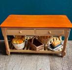 Poppenhuis keukentafel met toebehoren, Ophalen of Verzenden, Zo goed als nieuw, Poppenhuis
