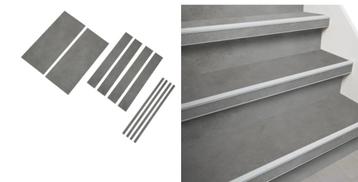 Traprenovatie Traptreden - Steendecor grijs incl. profielen beschikbaar voor biedingen