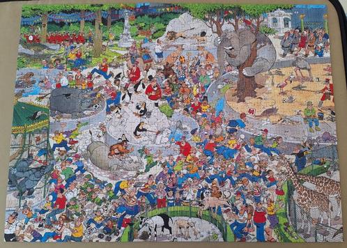 De dierentuin - puzzel Jan van Haasteren - 950st - P113, Hobby en Vrije tijd, Denksport en Puzzels, Gebruikt, Legpuzzel, 500 t/m 1500 stukjes