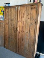 Steigerhouten kast 150x200x50, Ophalen, Zo goed als nieuw