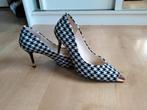 Pumps zwart wit geruit, Pumps, Zwart, Ophalen of Verzenden, Zo goed als nieuw