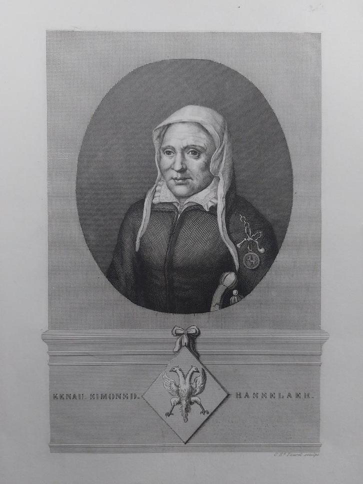 5 / staalgravure (rond 1850) van Kenau Simon Hasselaer, Antiek en Kunst, Kunst | Etsen en Gravures, Ophalen of Verzenden