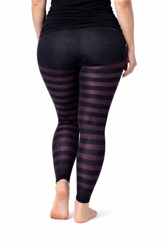 Partij zwarte 50 denier panty's met paarse lurex, NHP International, Sales@nhp-international.com, Zwart, Ophalen of Verzenden