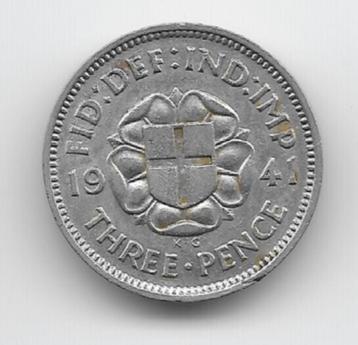 Verenigd Koninkrijk 3 pence 1941 KM# 848 beschikbaar voor biedingen