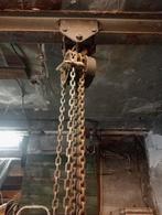 4  ton kettingtakel met loopkat, Ophalen, Gebruikt, Handmatig
