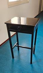 Zwart oud tafeltje 80 x 50 x 40, Ophalen, Gebruikt, 50 tot 100 cm, 25 tot 50 cm