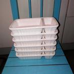 Patatbakjes met sausgedeelte 6 stuks Siaki, Huis en Inrichting, Keuken | Servies, Ophalen, Gebruikt, Overige typen, Overige stijlen