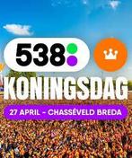 4 Tickets 538 Koningsdag, Tickets en Kaartjes, Evenementen en Festivals, Drie personen of meer