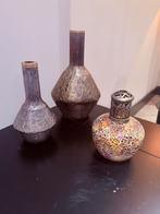 Bijzonder mooie oosterse vazen met geir olie, Overige kleuren, Ophalen of Verzenden, Minder dan 50 cm, Glas