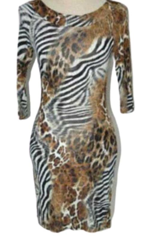 Guess by Marciano bodycon jurk, safari, Mt. 36 / S, Kleding | Dames, Jurken, Zo goed als nieuw, Maat 36 (S), Overige kleuren, Boven de knie