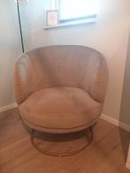 Mooie taupe kleurige fauteuil, Ophalen of Verzenden, Zo goed als nieuw, 75 tot 100 cm, 50 tot 75 cm