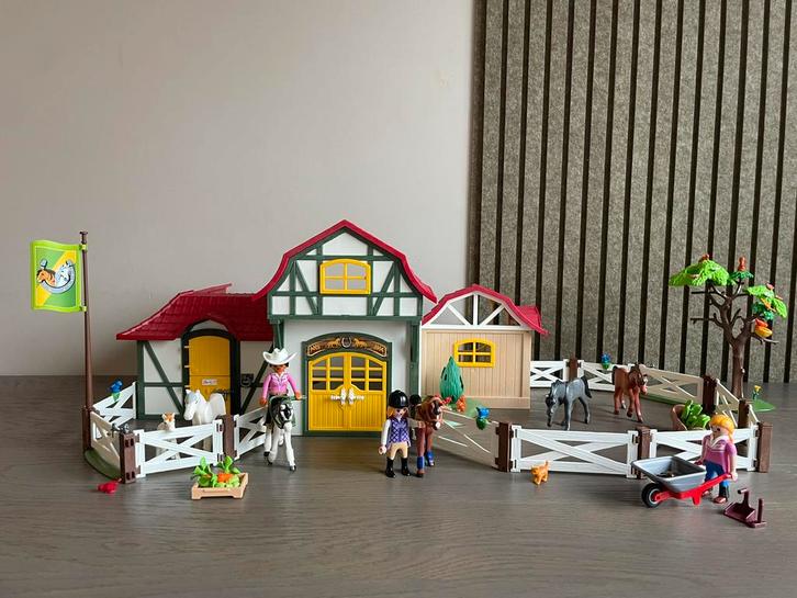 Paardrijclub 6926 met veel extra’s, incl. doos, Kinderen en Baby's, Speelgoed | Playmobil, Gebruikt, Complete set, Ophalen
