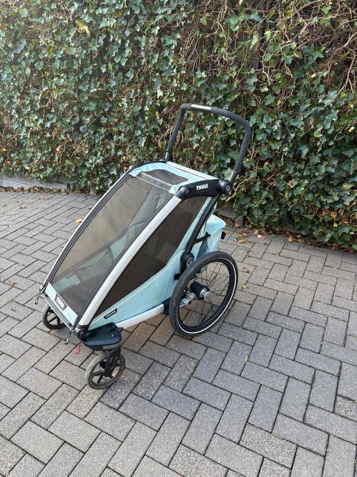 Thule Chariot Cross Kinderwagen & Fietskar kleur: Alaska, Fietsen en Brommers, Fietsaccessoires | Aanhangers en Karren, Zo goed als nieuw