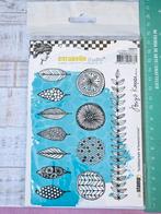 Carabelle Art Stamp - Scribbled Leafs & Textured Circles, Ophalen of Verzenden, Nieuw, EZ-mounted stempel