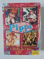 Pippi Langkous,  4 dvd's in 1 box (4 spannende films), Gebruikt, Alle leeftijden, Boxset, Ophalen of Verzenden