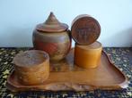 verzameling amsterdamse school houten items, onderzetters, Ophalen of Verzenden