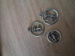 3 sterrenbeeld kettinghangers, zilver, maagd/ram/kreeft, Sieraden, Tassen en Uiterlijk, Kettinghangers, Ophalen of Verzenden, Zilver